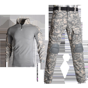 캠핑 개구리 셔츠 긴팔 전투 유니폼 티셔츠 야외 훈련 셔츠 카모 멀티캠 <span class=keywords><strong>Airsoft</strong></span> 페인트 볼 전술 셔츠 남자 - Product Image 2