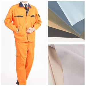 Tela de Sarga TC CVC, Mezcla de Poliéster y Algodón, Antiestática, para Ropa de Trabajo, Tinte Liso - Product Image 1