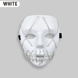 Rechargeable LED Anonymous <strong>Hacker</strong> Face <strong>Mask</strong> EL <strong>Light</strong> up V for Vendetta Fancy Dress Party Masquerade <strong>Mask</strong> for Halloween - Product Image 2