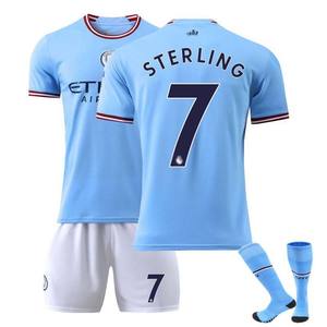 ชุดเสื้อฟุตบอลแมนเชสเตอร์ซิตี้เหย้า ฤดูกาล 22/23 เบอร์ 9 ฮาร์แลนด์ เบอร์ 47 โฟเดน เบอร์ 7 สตีลิง เบอร์ 17 เดอ บรูอิน สไตล์ฤดูร้อน - Product Image 6