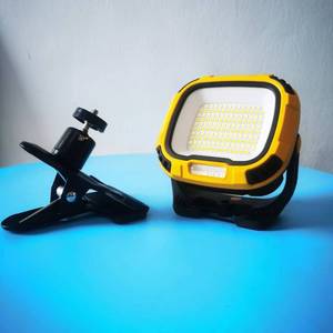 Lampe de travail LED rechargeable 20W, luminosité et température de couleur réglables, projecteur magnétique à pince puissante - Product Image 3