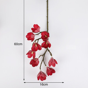 ดอกแมกโนเลียประดิษฐ์จาก Yiwu Datuo Florist ขนาด 20*95 ซม. เป็นมิตรกับสิ่งแวดล้อม เหมาะสำหรับตกแต่งงานแต่งงาน คุณภาพสูง ผลิตจากพลาสติกเลียนแบบ - Product Image 2