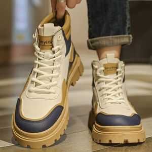 Botas de Trabajo Británicas de Moda para <span class=keywords><strong>Hombre</strong></span>, Estilo Joker, Casuales, Transpirables, Cómodas para las Cuatro Estaciones - Product Image 2