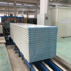 Panneau sandwich isolé en polyuréthane PU pour toit Panneaux muraux de 50mm Panneaux composites en aluminium pour bâtiments à structure en acier - Product Image 6