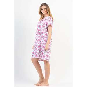 Camisón Corto de Mujer Hely con Estampado Floral, Ropa de Dormir Tejida - Product Image 3