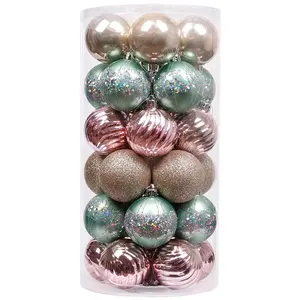 Eaglegeschenken Metalen Caps Cover Diamant Kerst Ornament Boom Decor Blauw Goud Strass Kerstbal Ornamenten
