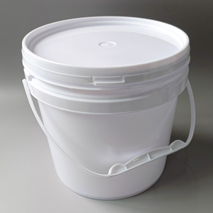 5 L עגול פלסטיק דלי עם ידית ומכסה PP לבן חומר באיכות גבוהה אטום מזון אחסון מכולות - Product Image 2