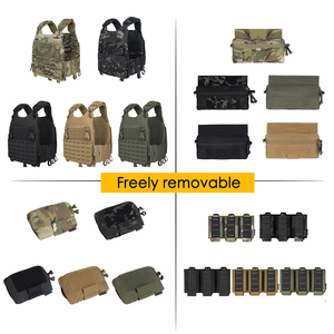 Conjunto de Chaleco Táctico Multifuncional de Liberación Rápida para Entrenamiento (Incluye Bolsa Colgante, Bolsa de Pecho, Correas Protectoras para Portaplacas) - Product Image 5