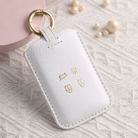 Porte-clés de luxe en cuir avec logo de voiture miniature, élégant, pour Renault Koleos, cadeau promotionnel personnalisé haut de gamme