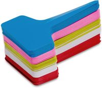 Étiquettes de plantes en plastique de 6x10 cm étiquettes de piquet de jardin de type T marqueurs de plantes imperméables signes de plantes réutilisables pour graines en pot