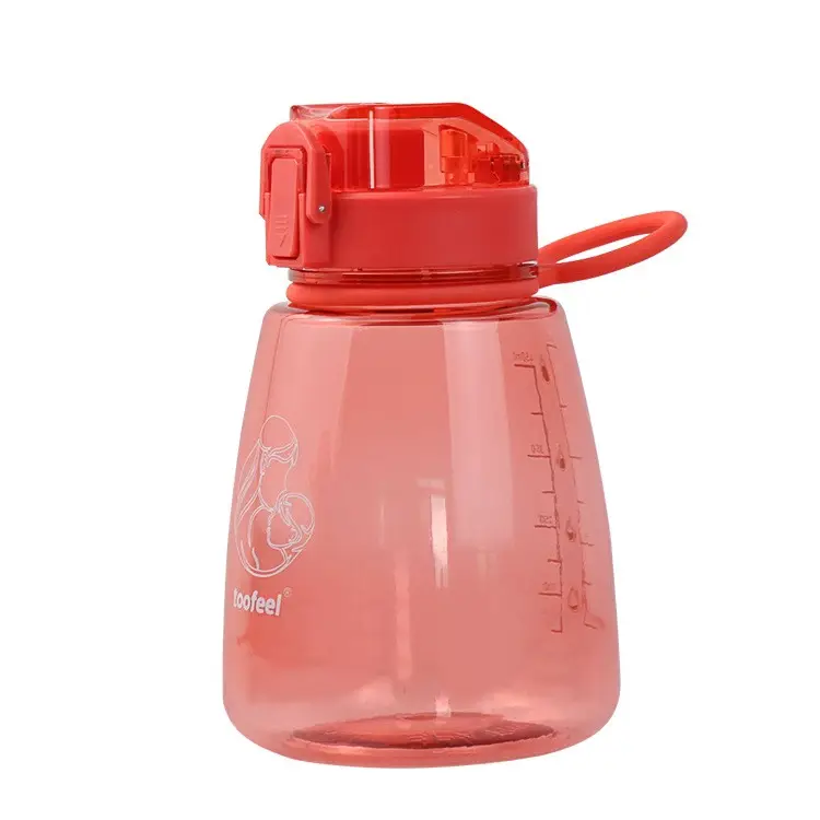 500ml benutzer definierte Logo bpa frei auslaufs icher wieder verwendbare Gallone Tasse mit Stroh Fitness studio umwelt freundliche Sport benutzer definierte Kunststoff Wasser flasche