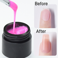 Fournisseur professionnel d'ongles Gel de couleur unie concepteur de vernis à ongles lampe UV extension de constructeur de Gel dur