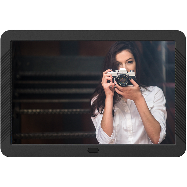 Amaboo 8 Inch Digital Photo Frame 1920x1080 IPS Screen Supports Photo Deletion 1080p MP4 Video Music Slides