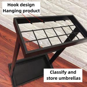 ตะขอแขวนขาตั้งร่มชายหาดกลางแจ้งขนาดเล็กแบบปรับแต่งได้ชั้นวางโลหะสไตล์โมเดิร์นสำหรับร้านค้าปลีก - Product Image 3