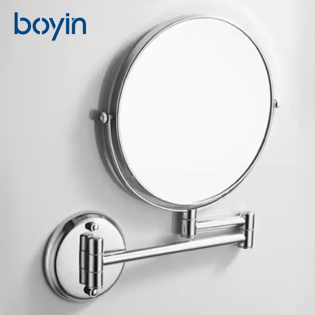 Boyin High Quality Anti Fog Led Light Bathroom Smart Special Makeup Full Body Mirrors with Led Light and Cabinet for Living Room