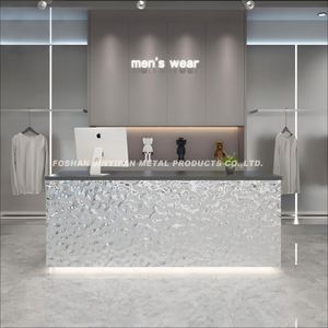 EX282 Modern Luxury Stainless Steel Round <b>Bar</b> Height <b>Table</b> Wedding Rental <b>Bar</b> Counter for Events - Product Image 4