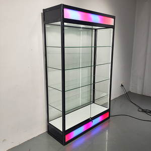 Vitrine en verre éclairée par LED RGB moderne pour boutique de tabac - Product Image 1