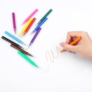 ชุดปากกามาร์กเกอร์ศิลปะ 12 สี ปลายละเอียด ปากกาสีน้ำ ปลอดสารพิษ สำหรับการวาดภาพ อุปกรณ์วาดภาพสร้างสรรค์สำหรับเด็ก - Product Image 3
