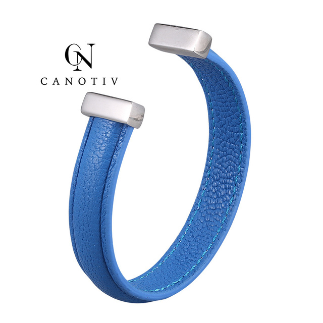 Fashion Mens Leather Watch Band Bracelet Personalized Braided Genuine Rope Open Cuff Bracelets