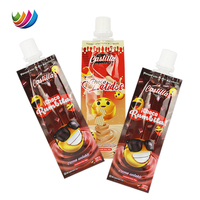 Pochettes personnalisées en aluminium de 100 ml et 200 ml avec bec verseur pour jus et gelée, sacs réutilisables pour boissons, pochettes personnalisées pour boissons énergisantes avec bec verseur