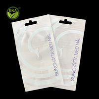 Sac zip-lock transparent personnalisé emballage de boucles d'oreilles bijoux pochette à fermeture éclair petits sacs transparents en mylar