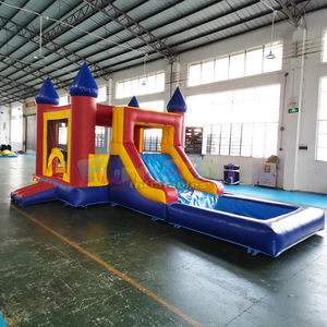 Commercial grade kids outdoor castillo hinchable infantil inflatable <b>pink</b> bounce house combo <b>slide</b> - Product Image 5