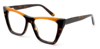UAN UAI Nuevo Estilo de Moda: Monturas Ópticas de Acetato de Alta Calidad para Mujer con Diseño de Ojo de Gato Grande, Montura Óptica de Acetato Grueso