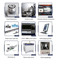 DEREK DF3015A Nouvelle découpeuse laser fibre CNC 6000W 3000x1500mm Cypcut Yaskawa HIWIN avec chargement automatisé, idéale pour tôles de laiton AI
