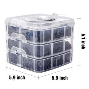 C0001 620 pièces de fixation pour voiture Kit de fixation en plastique pour garde-boue Clips de rivets 16 tailles Jeu de rivets à poussoir automatique Fixation et clip automatiques - Product Image 5