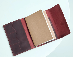 Reliure à anneaux en cuir PU personnalisée A5 A6 6 anneaux métalliques - Product Image 6