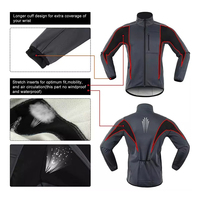 Bicicleta MTB a prueba de viento y resistente al agua cálida chaqueta para invierno ciclismo MTB equipo chaqueta