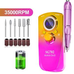 Taladro para <span class=keywords><strong>uñas</strong></span>, máquina <span class=keywords><strong>de</strong></span> manicura, máquina <span class=keywords><strong>de</strong></span> pedicura, Kit <span class=keywords><strong>de</strong></span> archivo <span class=keywords><strong>de</strong></span> <span class=keywords><strong>torno</strong></span> <span class=keywords><strong>de</strong></span> <span class=keywords><strong>uñas</strong></span> eléctrico profesional recargable, taladro <span class=keywords><strong>de</strong></span> 35000 RPM para <span class=keywords><strong>uñas</strong></span> - Product Image 6