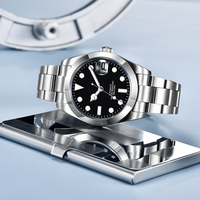 Top marque de luxe Designer 904L en acier inoxydable saphir montre en verre mouvement automatique mécanique résistant à l'eau et montre de plongée