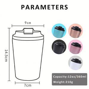 New Product 12OZ Coffee <b>Mug</b> Bpa-Free <b>Insulated</b> 304 Stainless Steel Office Coffee <b>Mug</b> - Product Image 4