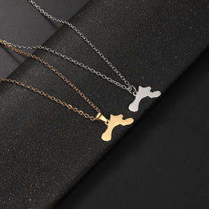 Collar de Cadena con Mapa de la Isla de Bonaire, Mar Caribe, en Acero Inoxidable, Chapado en Oro de 18K, Colgante de Bonaire, <span class=keywords><strong>Antillas</strong></span> Holandesas - Product Image 1
