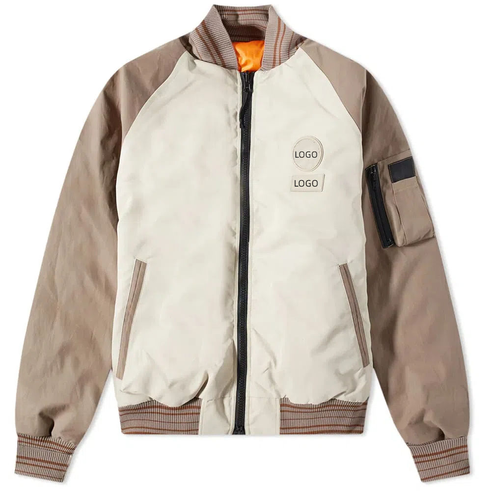 Bomber Jackets with Left Arm Pocket Custom Fashionable