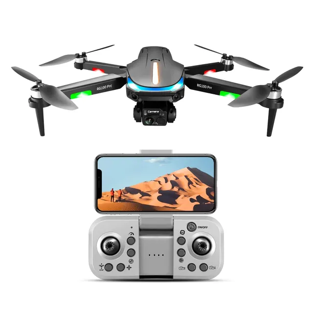 RG100 Pro Drone Cheap RC FPV Long Range Mini Drones Professional 4K HD Quadcopter High Quality Dual Camera and GPS Drone