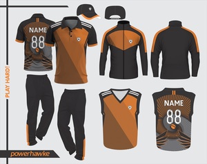 Ensemble complet d'uniformes de cricket, maillot à col et pantalon avec logo imprimé personnalisé, nom de l'équipe et tailles - Product Image 4