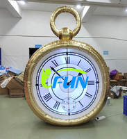 Horloge géante gonflable LED de poche pour la décoration et l'affichage lors des fêtes de Noël, du Nouvel An et des soirées