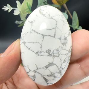หินฮาวไลท์ธรรมชาติทรงรีขัดเงาสำหรับตกแต่งบ้านและของขวัญวันหยุด ขายส่ง - Product Image 5