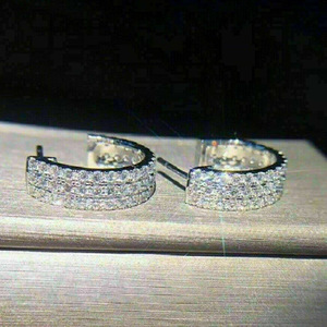 Orecchini Pendenti da Sposa a Tre File, Gioielli Eleganti da Donna, Accessorio per Feste Formali - Product Image 4