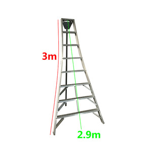 Trípode de aleación de aluminio ajustable para jardín, herramienta de escalera para recoger cerezas y frutas - Product Image 5