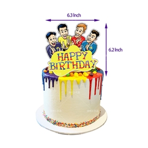 Suministros para fiesta de cumpleaños de <span class=keywords><strong>la</strong></span> banda, decoración de fiesta para adultos, cartel de feliz cumpleaños, globo, tarta, X4222 - Product Image 5