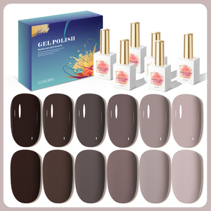 Ailanuo เจลทาเล็บเจลทาเล็บเจลทาเล็บ6สีแบบมืออาชีพ - Product Image 1