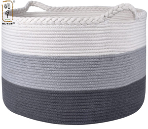 <span class=keywords><strong>Cesta</strong></span> de Almacenamiento de Juguetes para Niños KUYUE, <span class=keywords><strong>Cesta</strong></span> de Cuerda de Algodón, <span class=keywords><strong>Cesta</strong></span> de Regalo de <span class=keywords><strong>Navidad</strong></span> - Product Image 1