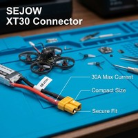 SEJOW XT30 Mini-Steckverbinder Männlich Weiblich Vergoldet 30A Micro FPV Toothpick Whoop LiPo OEM Großhandel