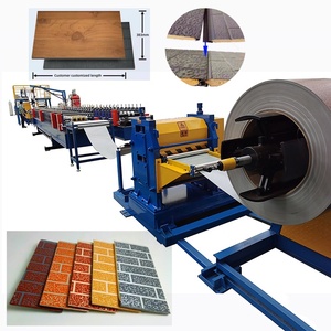 Arabia Saudita mejor Popular pared exterior sándwich Panel línea <span class=keywords><strong>de</strong></span> producción PU repujado Metal tallado Panel con lana/piedra modelo - Product Image 2