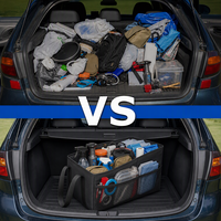 Boîte de rangement pour voiture KXF grande capacité, organiseur de coffre, imperméable, pliable, antidérapant, durable, robuste, fabrication de boîtes pour voiture