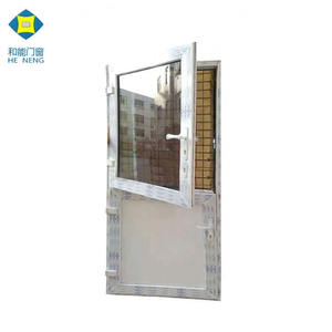 Porte da Bagno in Alluminio Bianco con Design a Persiana e Vetro a Mezza Altezza, Impermeabili, <span class=keywords><strong>per</strong></span> <span class=keywords><strong>WC</strong></span> - Made in Cina - Product Image 4