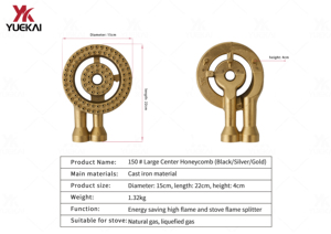 YK-A28 erhöhte Vielseitigkeit Hoch leistung tragbarer Brenner Herd Herd empfindliche Gusseisen Gasbrenner Herd Gusseisen Ring brenner - Product Image 6